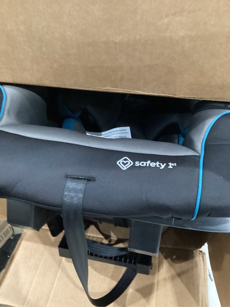 Condition photo showing As Is for safety 1st crosstown slim all-in-one convertible car seat, deep sea