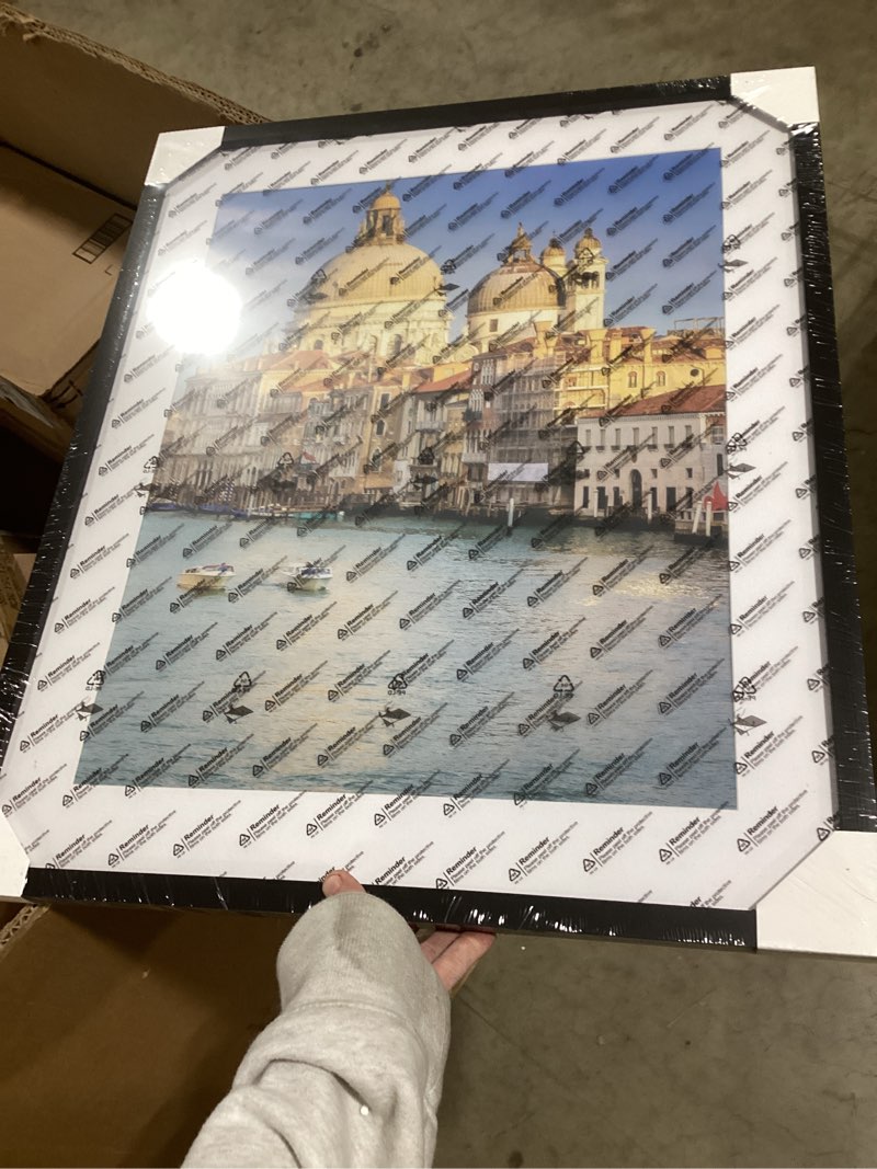 wyooxoo 20x24 Picture Frame Black Made of Solid Wood Photo Frames Display Pictures 16x20 with Mat or