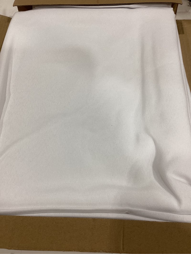 Condition photo showing Good Condition for sancua 2 pack white tablecloth 60 x 102 inch, rectangle 6 feet table cloth - stain and wrinkle resistant washable polyester table cover for dining tables, buffet parties and camping white 2 pack 60x102 inch
