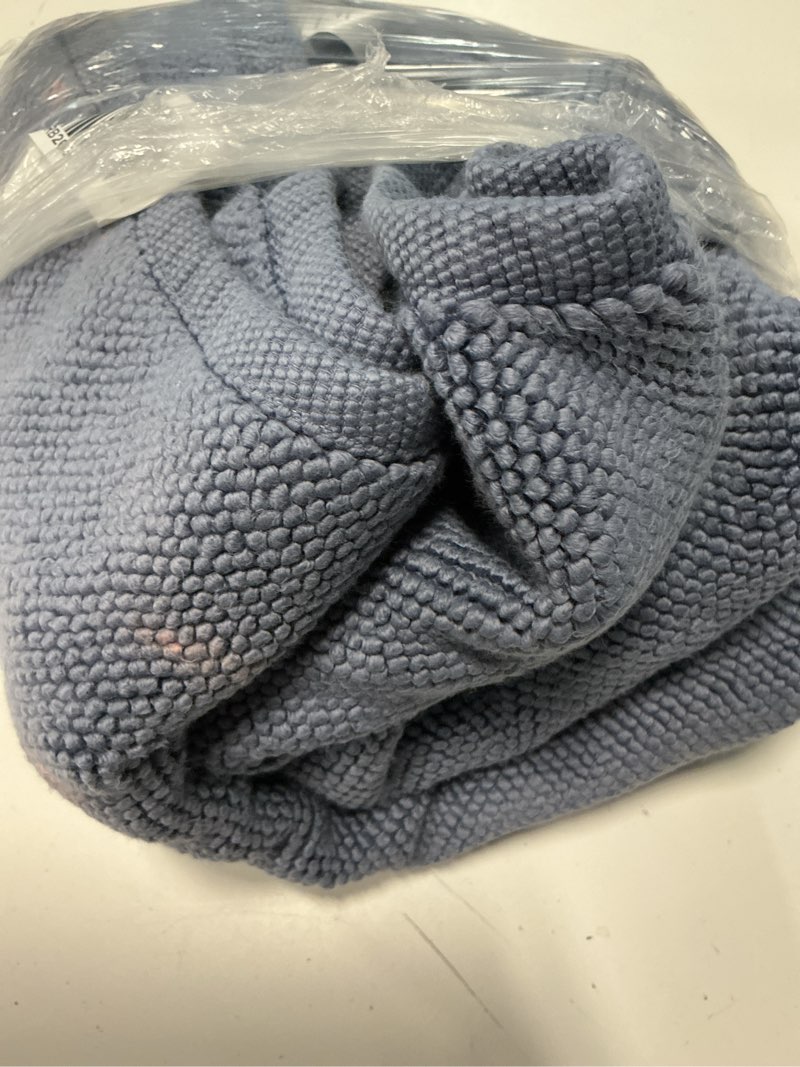 Condition photo showing As Is for turkish cotton bath mat (set of 2), one size, mineral