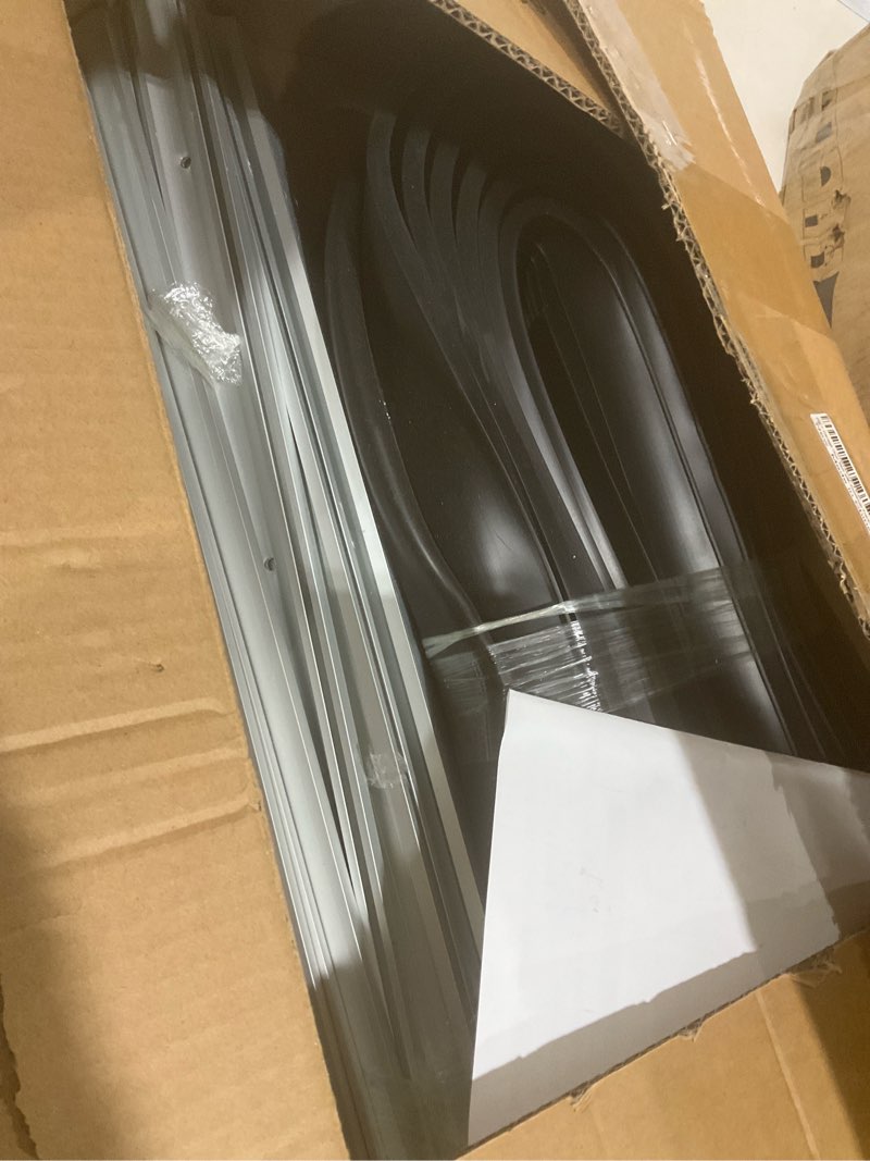 Condition photo showing As Is for MYFAMIREA 20FT Garage Door Seals Bottom Rubber, Pre-drilled Aluminum Track Retainer Kit Weather Stripping, U+O Ring Weatherproof Threshold Strip Replacement Bottom for Garage Door, 1.57\" Width, Black 20 FT Black-5/16\"T-Aluminum Track incomplete 