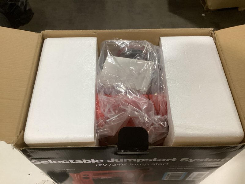 Condition photo showing Good Condition for Car Battery Jump Starter - FlyAuto 2800/1400 Amp 12V 24V Heavy Duty Jump Box, Works with Truck Tractor Excavator Automotive Engine Starter Battery Charger Booster Jumper Box with USB/DC Power Unit