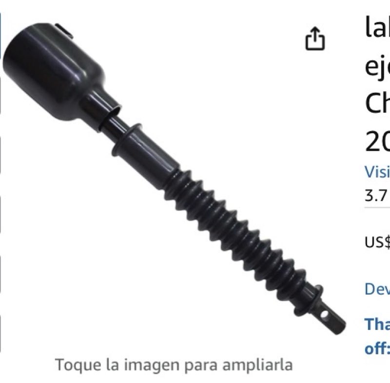 Dirección Logo de Amazon Prime Disfruta de entrega rápida y gratis, ofertas exclusivas, además de películas y programas de TV galardonados. Únete a Prime US$43.23 Entrega GRATIS el miércoles, 8 de octubre O los miembros Prime reciben entrega GRATIS el domingo, 5 de octubre. Realiza el pedido en 13 hrs 28 mins. Únete a Prime Entrega en Florence 41042 - Actualizar ubicación Disponible Cantidad: Cantidad:1   Agregar al Carrito   Comprar ahora Enviado por Amazon Vendido por labwork-parts Devoluciones Reembolso o reemplazo GRATIS por 30 días Pago Transacción segura Ver más  Agregar un plan de protección: Plan de protección de 2 años por US$4.99 Plan de protección de 3 años por US$6.99 Protección completa: Un plan cubre todas las compras pasadas y futuras elegibles por US$16.99 por mes Agregar un recibo de regalo para facilitar las devoluciones Agregar a la Lista                    labwork Columna inferior del eje de dirección para Cadillac Chevy Chevrolet GMC 1995-2000 26033170 Toque la imagen para ampliarla labwork Columna inferior del eje de dirección para Cadillac Chevy Chevrolet GMC 1995-2000 26033170