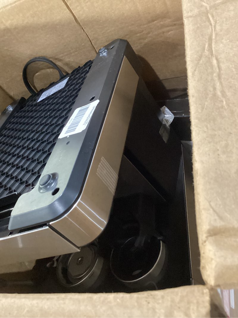 Condition photo showing As Is for USED NOT TESTED MISSING PIECES  (2025 Upgrade)20 Bar Espresso Machine with Built-in Anti-Clog Coffee Grinder, Expresso Coffee Machines with Milk Steam Wand/Frother/Tamping Tools,Espresso Maker with Grinder for Lattes-Deep Black