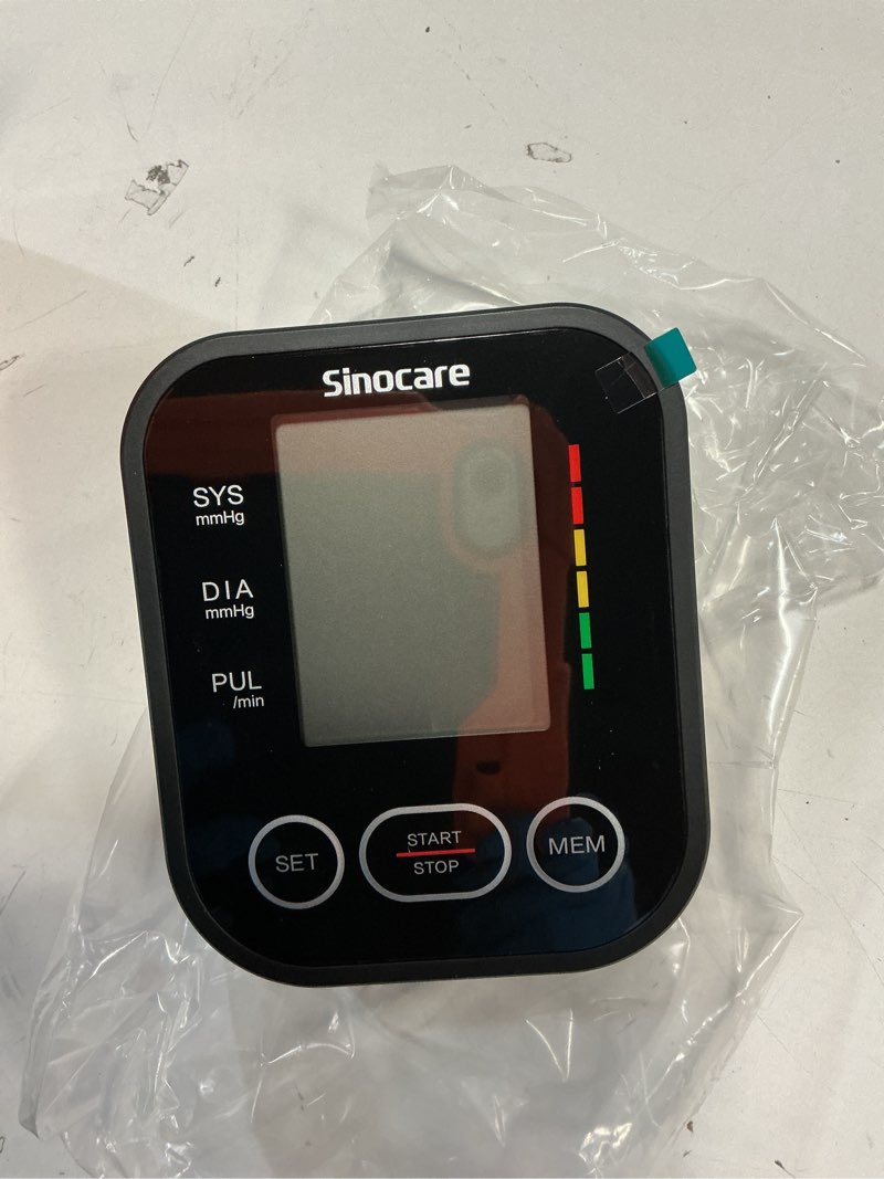 Condition photo showing Good Condition for Sinocare Blood Pressure Monitor, Upper Arm BP Machine for Home, Adjustable Cuff 8.6"-16.5", One-Button Operation, Dual User Mode, Posture Detection & Irregular Heartbeat Alert Black