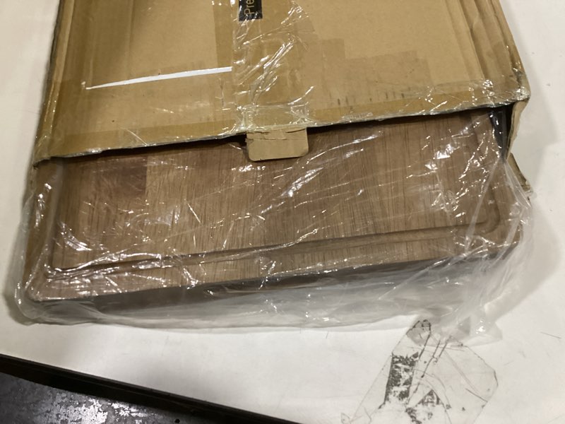 Condition photo showing Good Condition for 20 Inch Large Acacia Wood Cutting Board 1.5" Thick, Reversible Wooden Cutting Board for Kitchen, Charcuterie Board Cheese Board with Deep Groove, Chopping Board for Meat, Vegetables, Fruit 20"L x 15"W