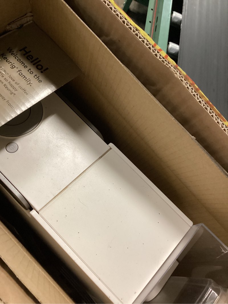Condition photo showing Good Condition for keurig k-slim single serve k-cup pod coffee maker, multistream technology, 3 brew sizes, slim and sleek design, 46oz removable reservoir, white