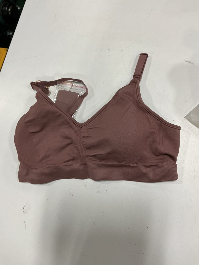 Condition photo showing Good Condition for seamless nursing bra, l, sand