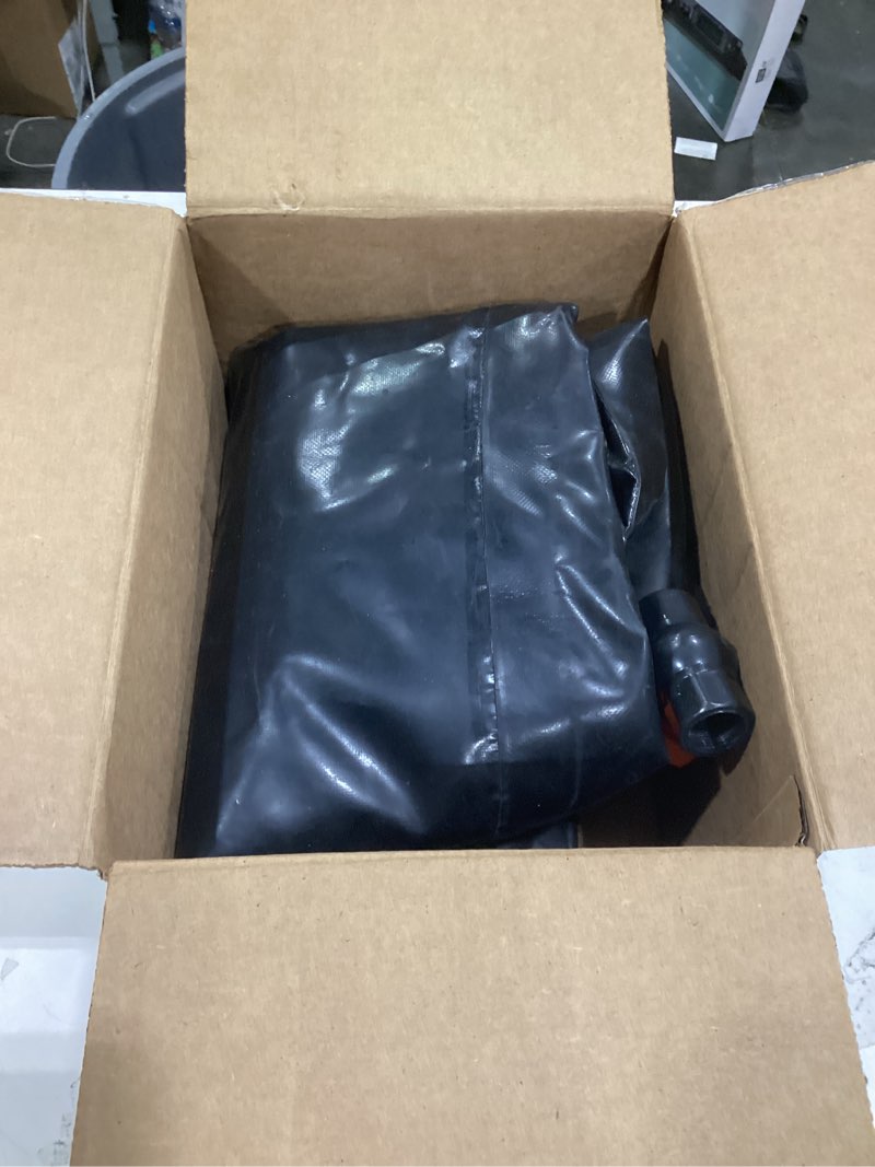 Condition photo showing As Is for ghosoone 330 l/87 gal water bladder tank, foldable portable water storage container, emergency water bag for rv, truck bed, fire prevention, drought resistance, black black 87gal/330l