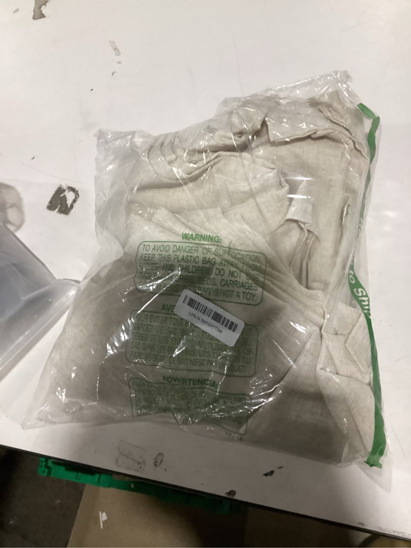 Condition photo showing Good Condition for jinchan ecru natural linen blend curtains 84 inches length for living room divider sliding door farmhouse rod pocket back tab light filtering drapes lightweight curtains for bedroom 4 panels 50"w x 84"l (pack of 4) *ecru