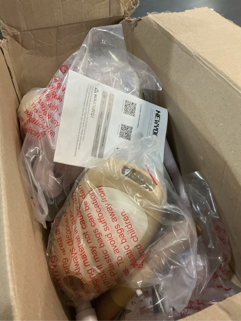 Condition photo showing Good Condition for newyoo Toddler Tricycle with Push Handle for 1-3 Year Old, Toddler Bike, Birthday Toy for Boys and Girls, 5 in 1 Kids Trike, Balance Bike with Backrest and Safety Belt, Purple, TR007