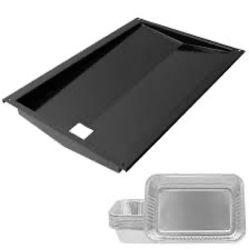EasiBBQ 67767/67758 Grease Tray with 6415 Aluminum Liner for Weber Genesis 300 Series with Side Cont