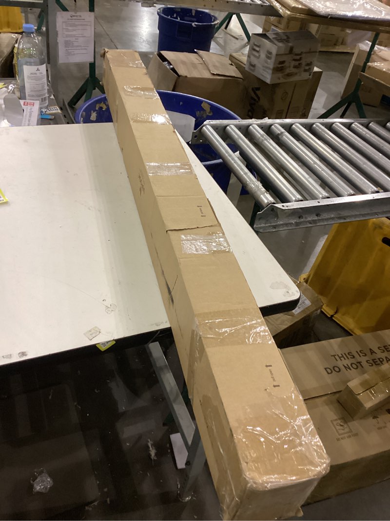 Condition photo showing New/Like New for 1 Inch Gold Double Curtain Rods 72 to 144 Inches (6 to 12 ft), USFOOK Drapery Rods for Windows, Telescoping Dual Curtain Rod with Luxury Translucent Finials 72-144" Luxury Gold