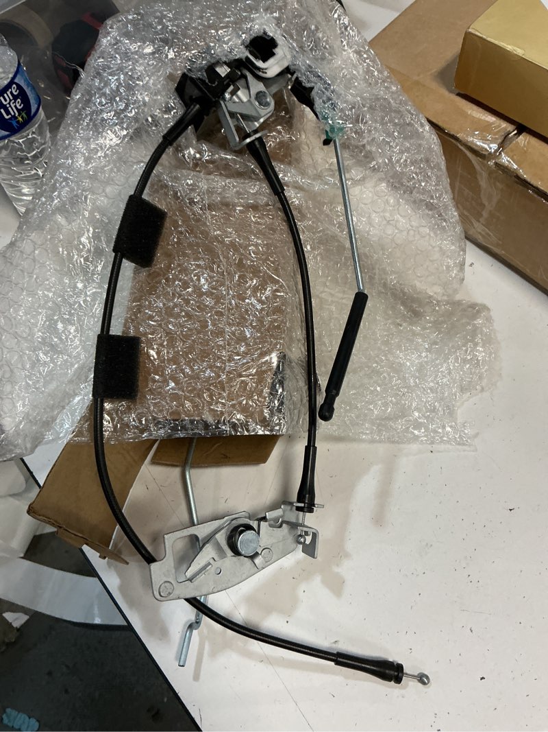 Condition photo showing As Is for rear door latch cable & rod for ford e150 e250 e350 econoline van, right back door latch lock assembly, replaces 6c2z-15431a02-aa 8c2z-15431a02-c ac2z-15431a02-a