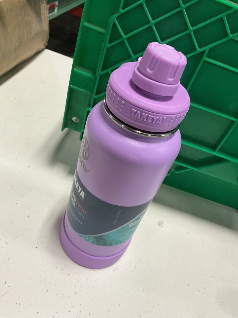 Condition photo showing Good Condition for takeya actives insulated stainless steel water bottle with spout lid, 32 ounce, lilac