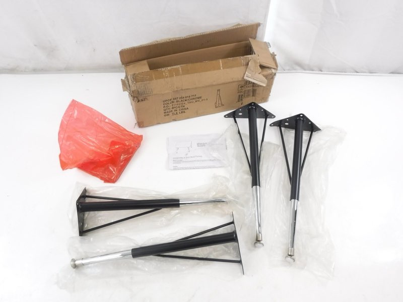 one bent! qty = 3: 20 inch tapered metal table legs xu-leg-long-gg 847254016711