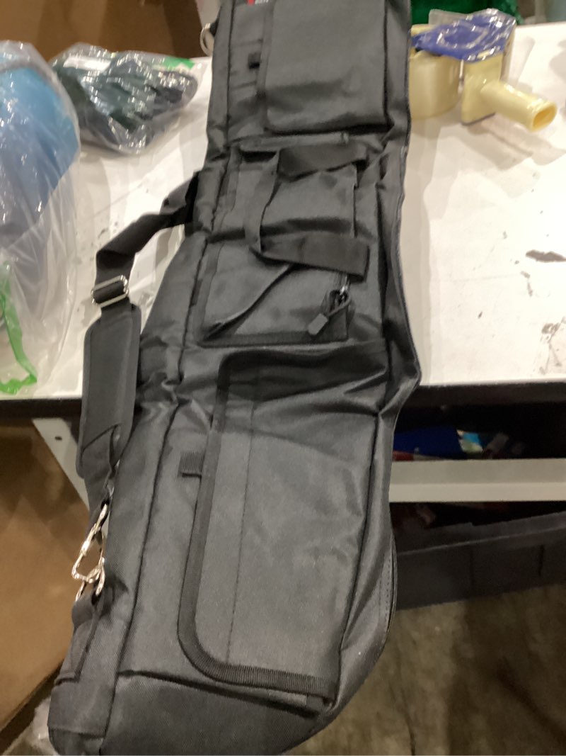 Condition photo showing Good Condition for dulce dom 32/36/42/48/52 inch double rifle case soft gun bag for rifles pistols storage & transportation, all around shooting range tactical backpack for hunters shooters, gift for boyfriend, husband black 36''x12''