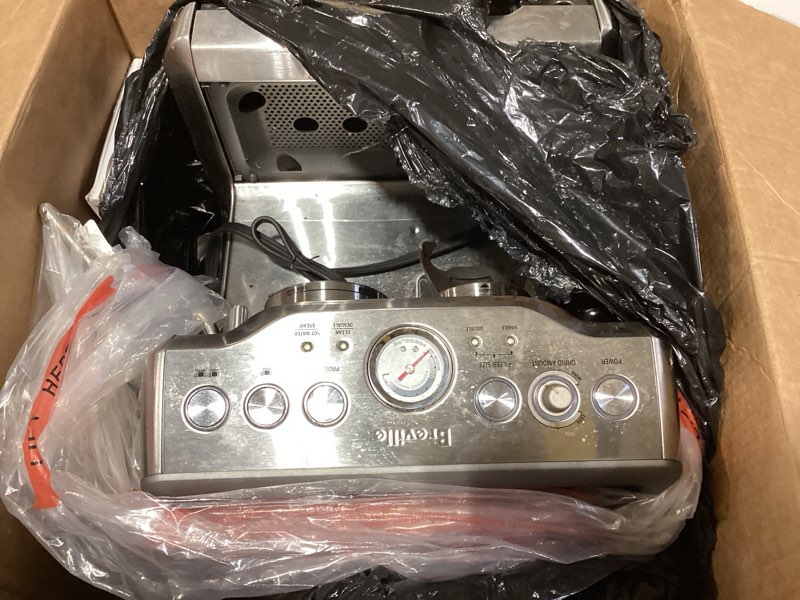 Condition photo showing As Is for Breville Barista Express Espresso Machine BES870XL, Brushed Stainless Steel