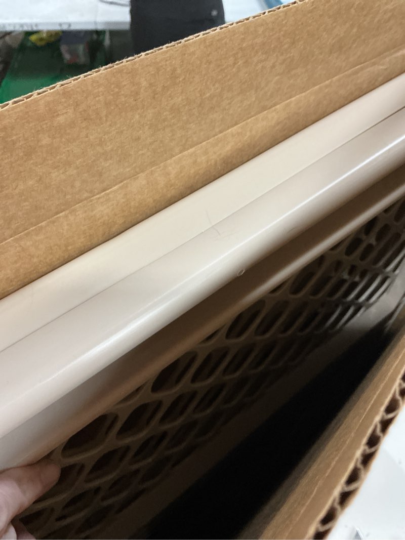 Condition photo showing New/Like New for toddleroo by north states - supergate ergo baby gate: plastic baby gate for stairs & doorways - adjustable indoor safety gate - made in usa - 26 to 42 inches wide - 26 inches tall - sand