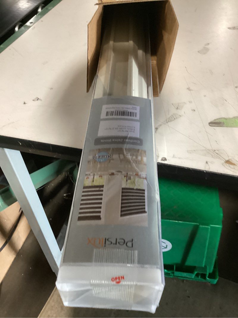 Condition photo showing Good Condition for persilux cordless zebra blinds for windows free-stop window blinds (30" w x 72" h, cream) dual layer light control for day and night, light filtering sheer shades for home, easy to install 30"w x 72"h cream