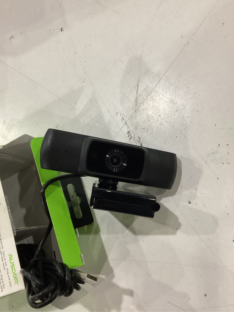 Condition photo showing Good Condition for ausdom af640 1080p webcam with microphone, 90°fov usb pc camera webcam with privacy cover, plug and play computer camera for online calling/conferencing, zoom/skype/youtube, laptop/pc