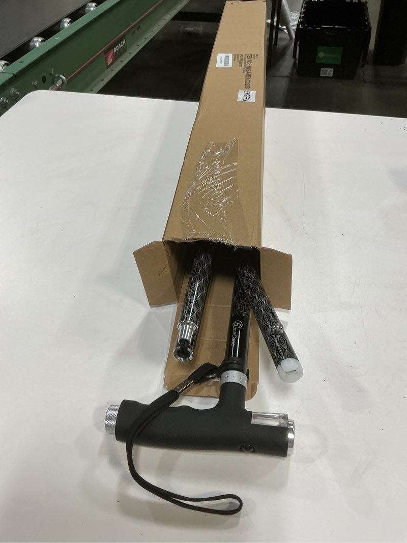 Condition photo showing Good Condition for BeneCane Walking Cane for Women Folding Cane for Men with Two Led Lights Quad Cane with Stable Base Lightweight and Adjustable Walking Stick Carved Black