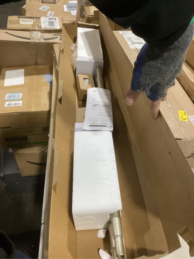 KAMANINA Double Curtain Rods for Windows 36 to 72 Inches (3-6 Feet), Champagne Gold Heavy Duty 1 Inc