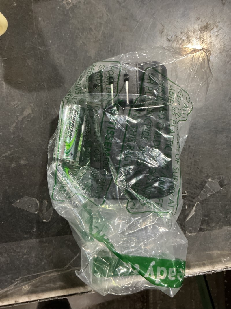 Condition photo showing New/Like New for energizer recharge pro rechargeable aaa and aa battery charger with 4 nimh rechargeable aa batteries, provides a full charge in 3 hours battery charger 1 count