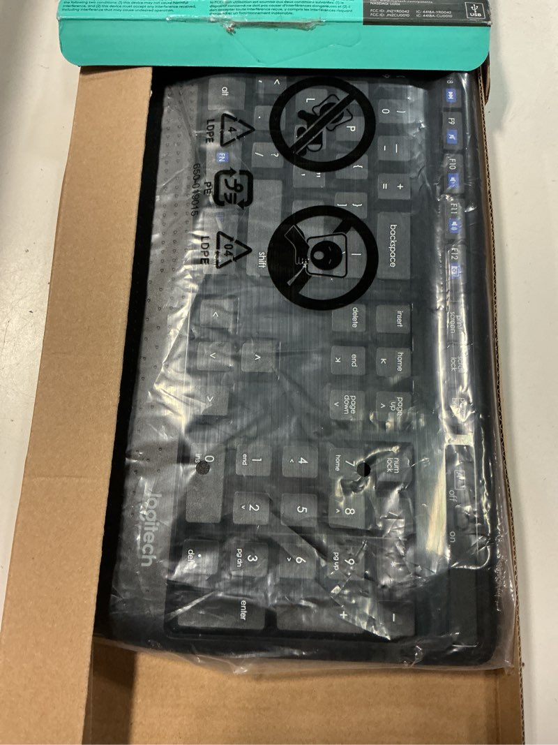 Condition photo showing Good Condition for logitech k345 wireless keyboard - full-sized keyboard with palm rest, 2.4 ghz wireless usb receiver - for pc, laptop keyboard 1 pack