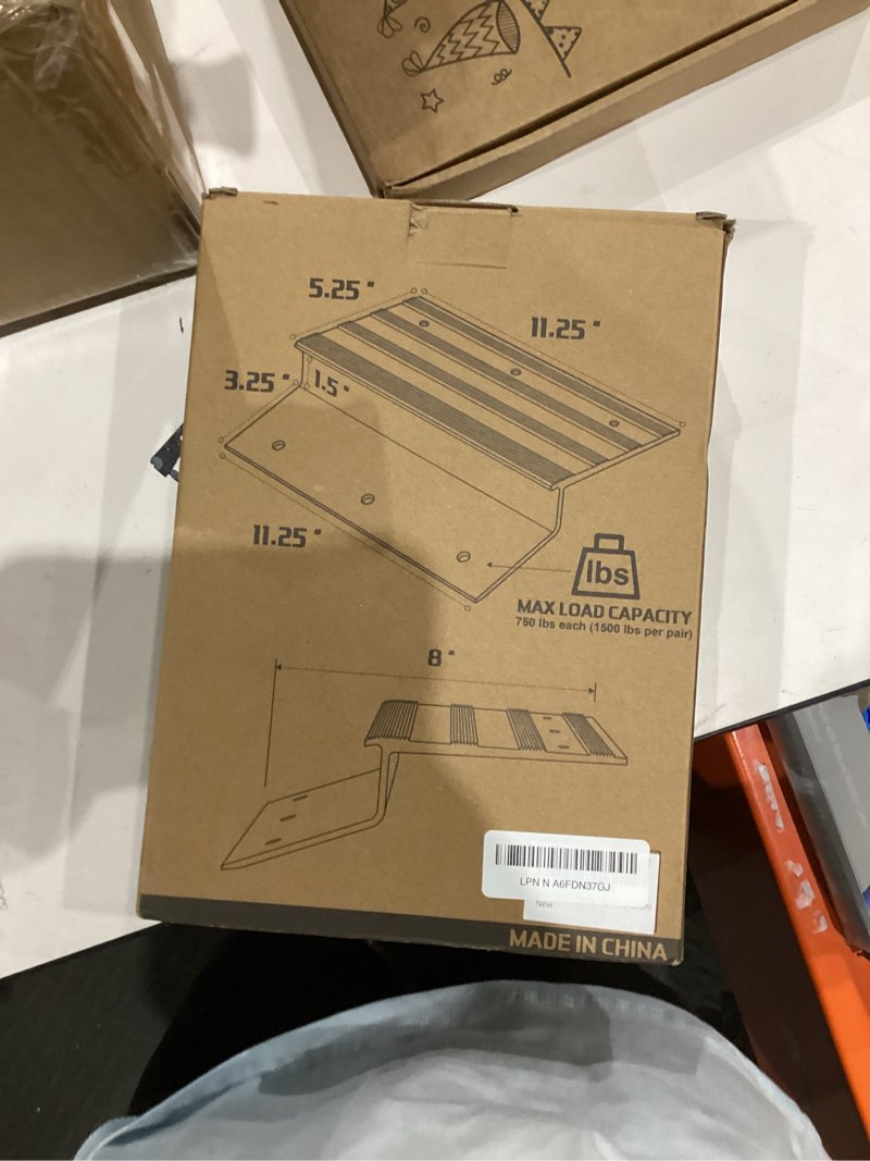 Condition photo showing New/Like New for SAL Aluminum Ramp Top Kit, 2" × 12" Heavy Duty Loading Ramp Ends for Truck, Motorcycle, Lawn Mower, and ATV, 750lbs Capacity Per Ramp 12inch