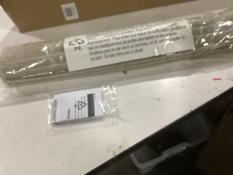 Condition photo showing Good Condition for LazBlinds No Tools No Drill Cordless Roman Shades for Windows, Blackout Thermal Insulated UV Blocking Window Blinds, Lightweight Fabric Blinds for Indoor Windows, 24" W x 60" H, Blackout - Beige Beige 24" W x 60" H