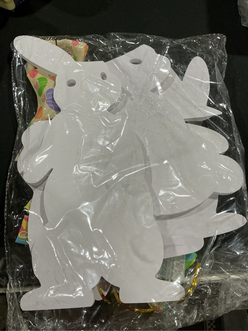 Condition photo showing Good Condition for 4PCS Easter Bunny Yard Decorations,Waterproof PVC Bunny Signs with Metal Stakes & Colorful Egg Bows 