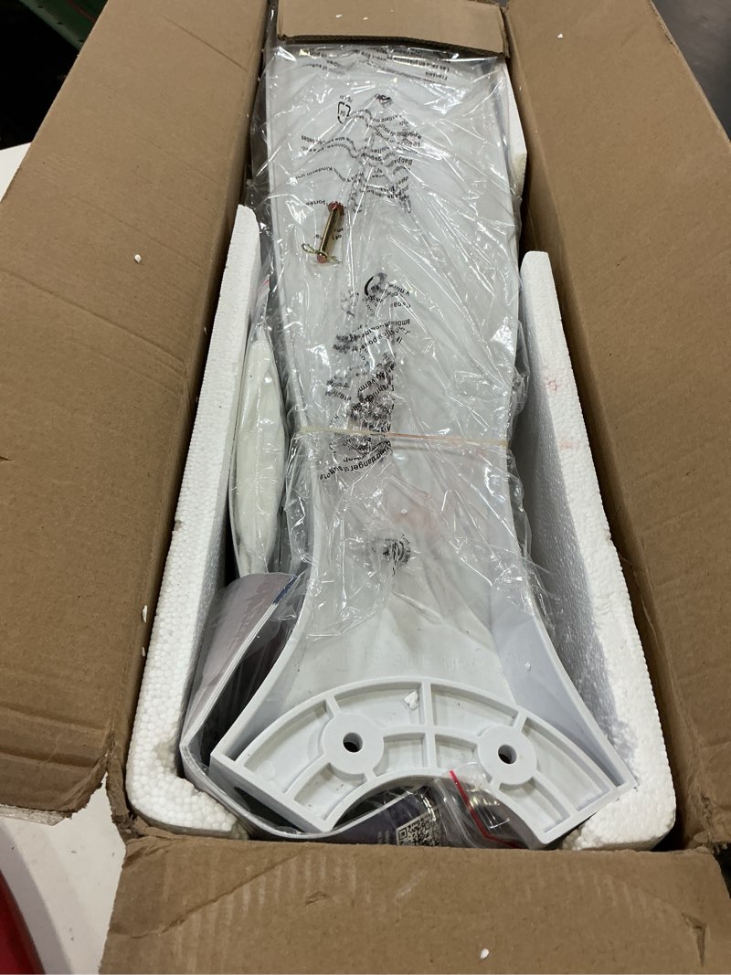 Condition photo showing Good Condition for depuley ceiling fan with light and remote: 52 inch white 3 blade outdoor fans for patios - dimmable indoor fan with remote control fandelier ceiling fansultra quiet dc motor reversible 6 speed timer 52 inch white 01