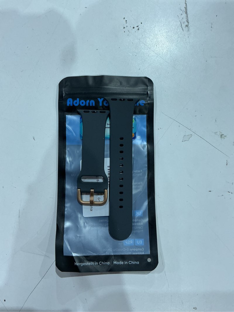 Condition photo showing Good Condition for sport band compatible with apple watch bands 49mm 46mm 45mm 44mm 42mm 41mm 40mm 38mm, soft silicone replacement strap with classic clasp for iwatch series 11 10 9 8 7 6 5 4 3 2 1 se ultra women men grey 38 /40 /41 /42mm