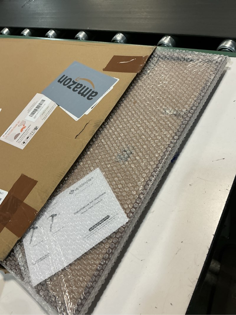 Condition photo showing Good Condition for upsimples 18x24 Picture Frame, Display Pictures 16x20 with Mat or 18 x 24 Without, Wall Hanging Poster Frames, Brown, 1 Pack Brown 18x24