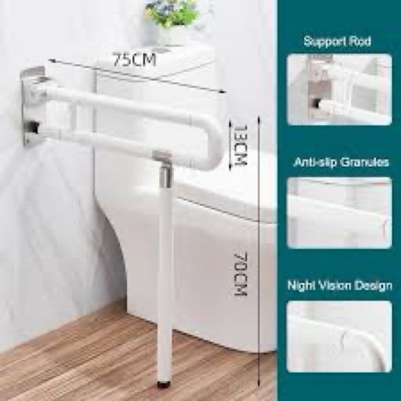 stainless steel handicap grab bars rails 29.5 inch toilet handrails bathroom safety bar support rail for seniors elderly disabled mounted bath grips (stainless steel, 29.5 inch) stainless steel 29.5inch
