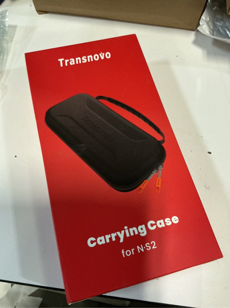 Condition photo showing New/Like New for transnovo carrying case for nintendo switch 2 2025 - protective hard shell portable switch 2 travel case pouch with 24 game card slots and large capacity storage for console & accessories, black single case