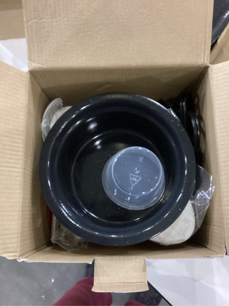 Condition photo showing As Is for Dash Mini Rice Cooker Steamer with Removable Nonstick Pot, Keep Warm Function & Recipe Guide, 2 cups, for Soups, Stews, Grains & Oatmeal - White