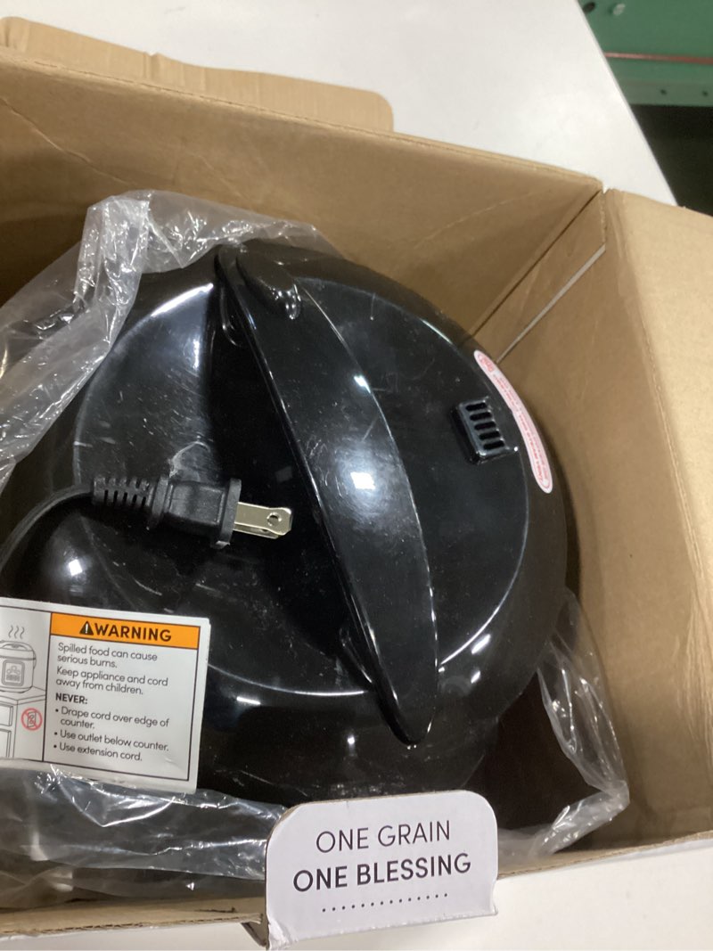 Condition photo showing As Is for AROMA Digital Rice Cooker, 4-Cup (Uncooked) / 8-Cup (Cooked), Steamer, Grain Cooker, Multicooker, 2 Qt, Stainless Steel Exterior, ARC-914SBD 4 Cup Uncooked / 8 Cup Cooked