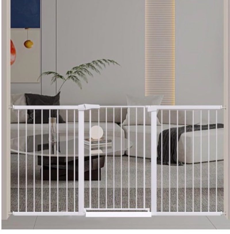 Fairy Baby 38" Extra Tall Pet Gate for Stairs,70.9"-76.3" Extra Wide Long Dog Gate for The House, Me