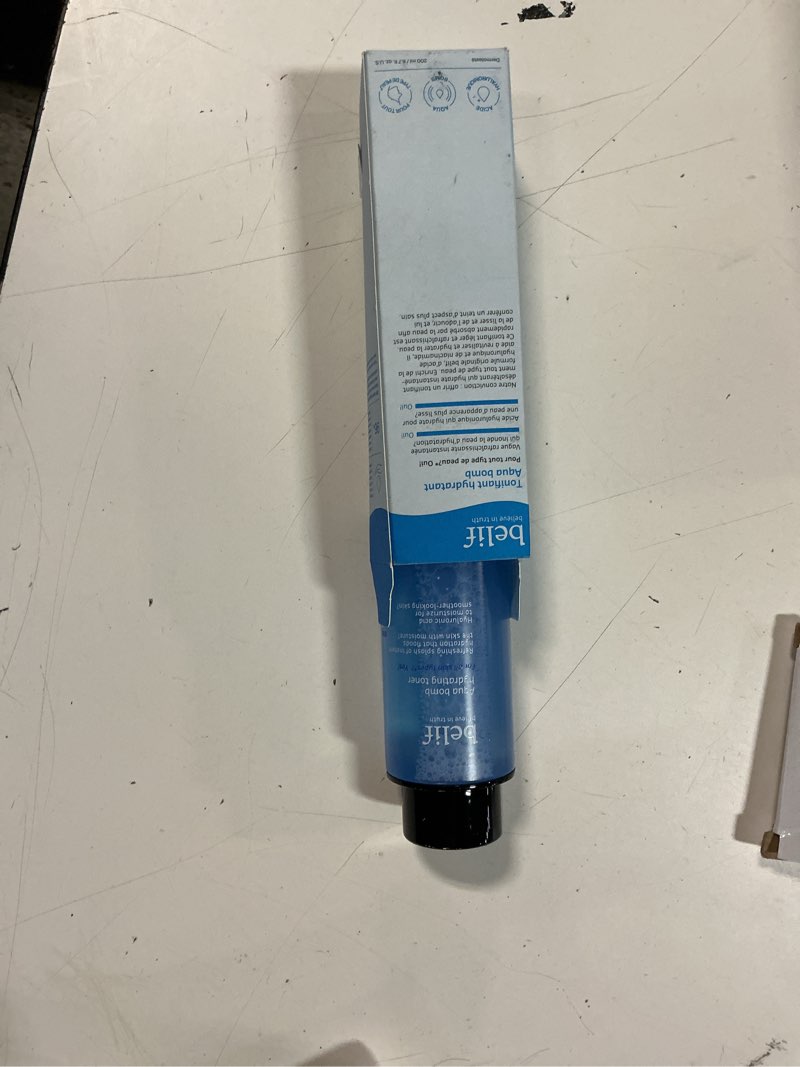 Condition photo showing New/Like New for belif aqua bomb hydrating toner with niacinamide & hyaluronic acid, lightweight and refreshing toner for instant hydration, skin barrier repair, and glowing skin for all skin types, korean skin care 6.7 fl oz (pack of 1)