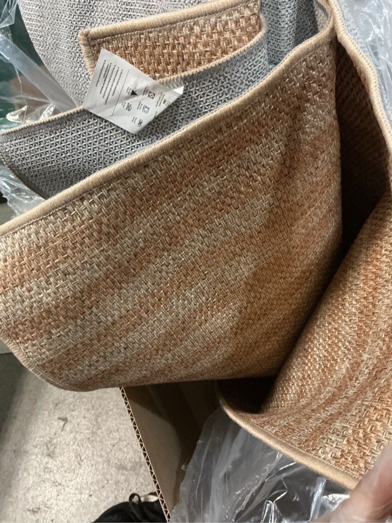Condition photo showing Good Condition for martha stewart x safavieh area rug collection - 9' x 13', beige & ivory, sisal & jute, farmhouse style, ideal for living room, bedroom, office, dining space (msr9501c)