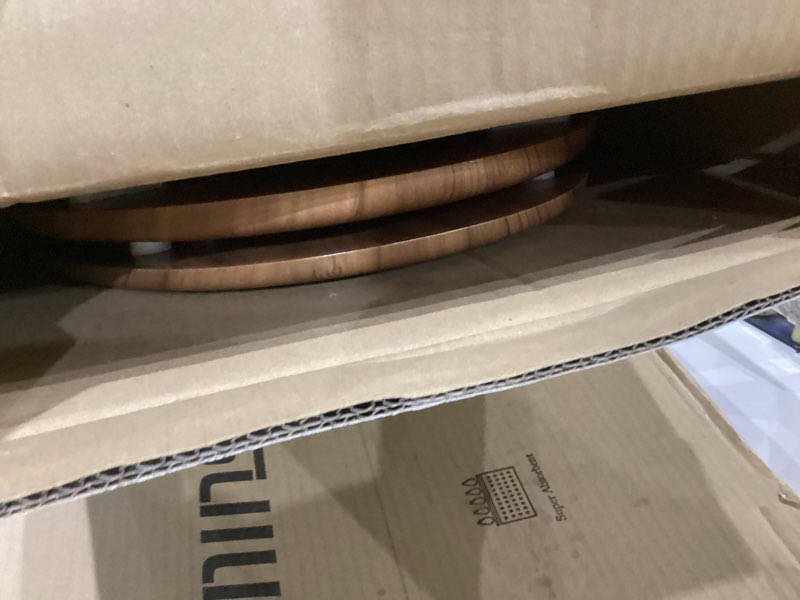 Condition photo showing As Is for Elongated Toilet Seat Molded Wood Toilet Seat with Zinc Alloy Hinges, Easy to Install also Easy to Clean, Anti-pinch Wooden Toilet Seat by Angol Shiold (Elongated, Natural) Zinc Alloy Hinge Natural