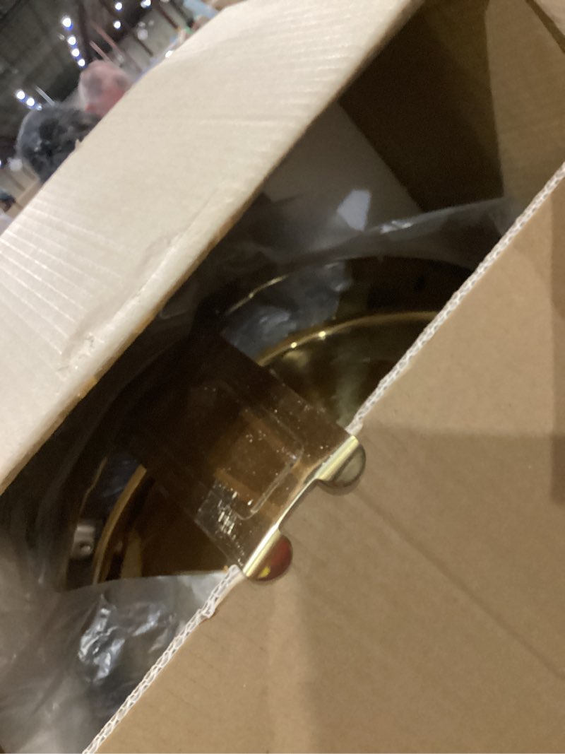 Condition photo showing As Is for ROVSUN 6 QT Chafing Dishes for Buffet, Roll Top Chafing Dish Buffet Set, Stainless Steel Buffet Warmer Chafers and Buffet Warmers Sets for Catering Events Parties Weddings Dinners,Gold 1