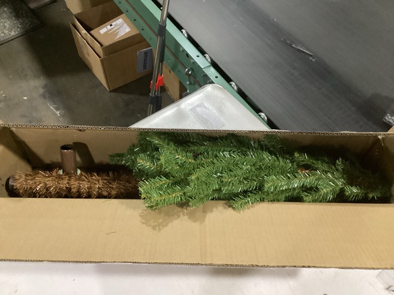 Condition photo showing Good Condition for National Tree Company 4 ft Unlit Hickory Cedar Mini Artificial Christmas Tree, 225 Tips, Metal Plate Base, Green 4ft