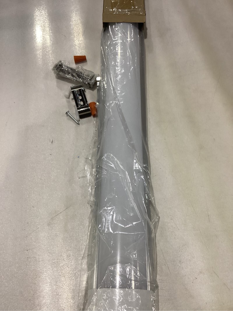 Condition photo showing As Is for 1 Packs 3FT LED Batten Light, Ultra-Thin Ceiling Surface Mounted Light, 30W, 4000K, IP20, LED Ceiling Lamp for Garage, Shop, Hallway, Office, Market, Aluminum 1 PCS