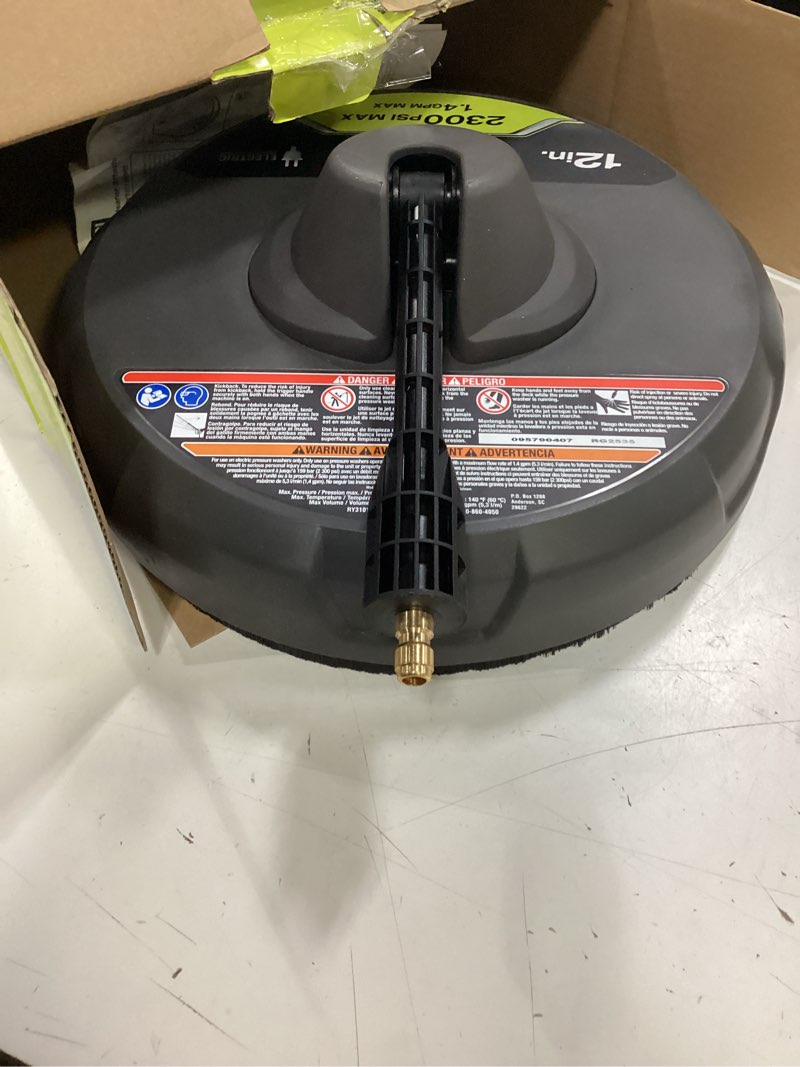 Condition photo showing Good Condition for ryobi 12 in. 2,300 psi electric pressure washers surface cleaner