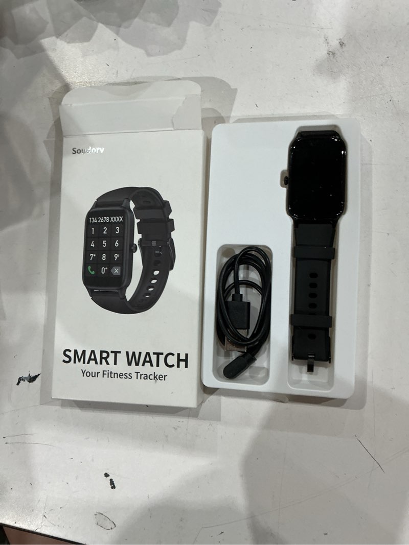 Condition photo showing Good Condition for smart watch for men women(answer/make call), 2025 fitness activity tracker 1.57” smartwatch with heart rate/sleep monitor/pedometer/calories/110+ sports, ip68 waterproof fitness watch for android ios