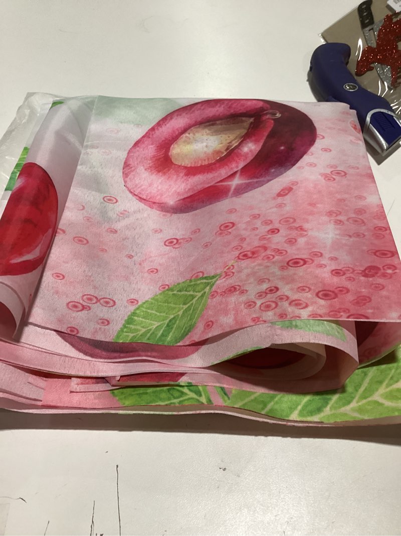 Condition photo showing Good Condition for (Similar to photo)She's The Cherry on Top Birthday Backdrop Fruit Themed Bachelorette Party Backdrop Cherry on Top Party Decor Cherry Baby Shower Party Decor for Women Baby Girl Bday Baby Shower Bachelorette 5 * 7ft 7×5ft