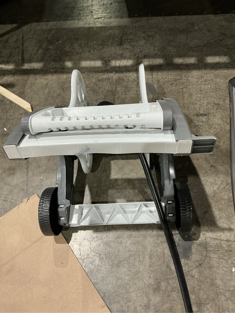 Condition photo showing As Is for suncast hosemobile plastic 175-ft cart hose reel